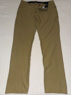 Nike Men's Tan Dry Fit Golf Pant 34x34 with Score Card Pocket